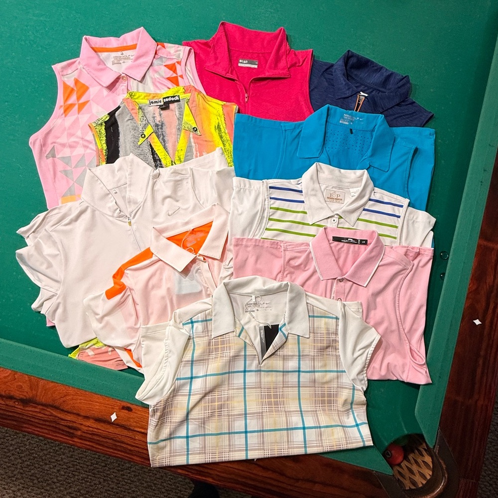 Women's Polo Shirt Assortment - Pink, Blue, White